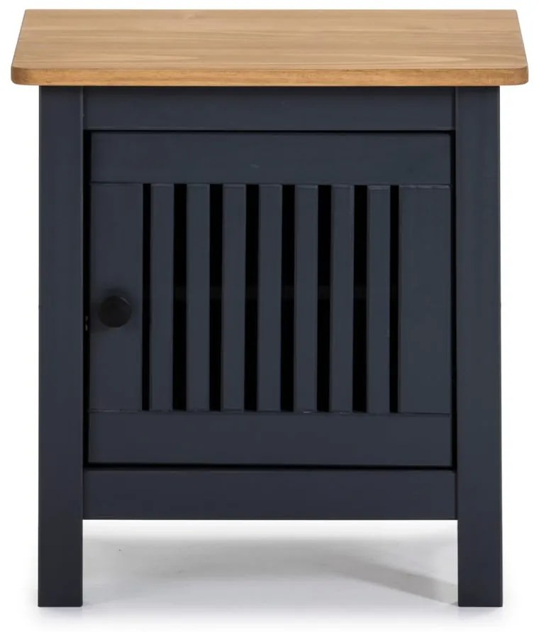 Сиво дървено нощно шкафче Bruna - Marckeric