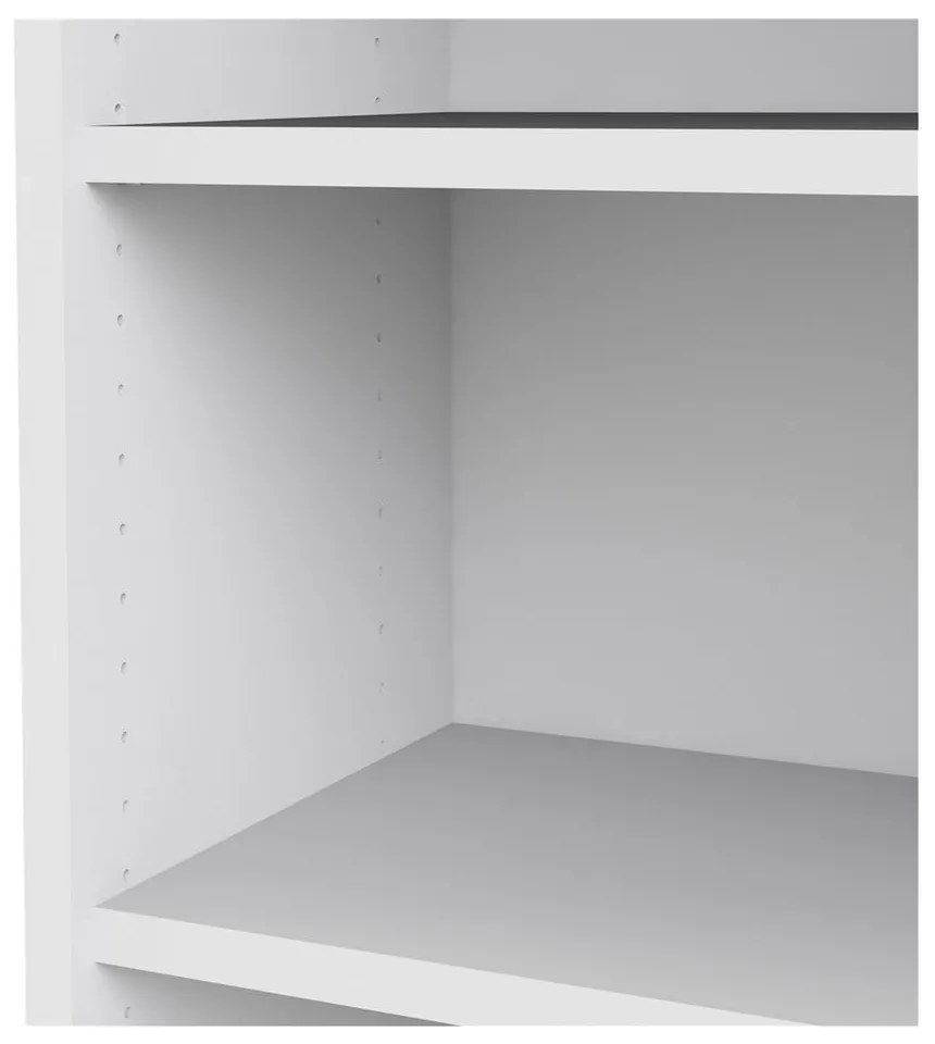 Бял модулен шкаф за книги 89x189 cm Prima - Tvilum