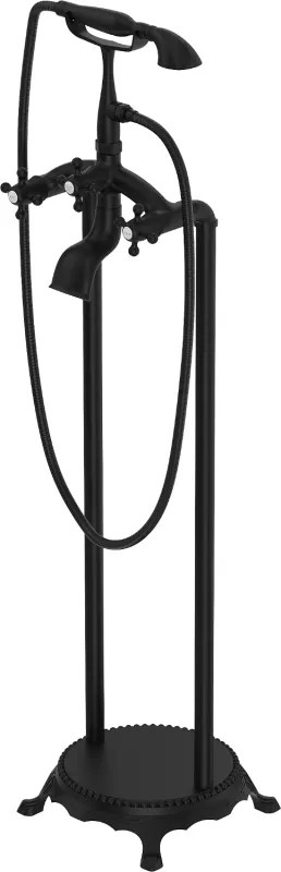 Mexen Retro свободностоящ смесител за вана, черен - 75933-70