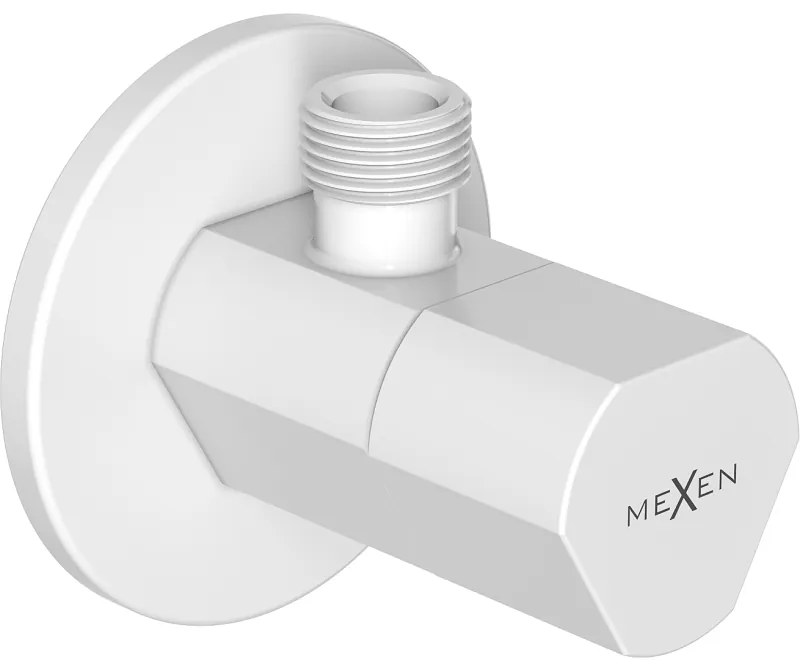 Mexen T ъглов вентил към батерия 1/2"x3/8", бял - 79973-20