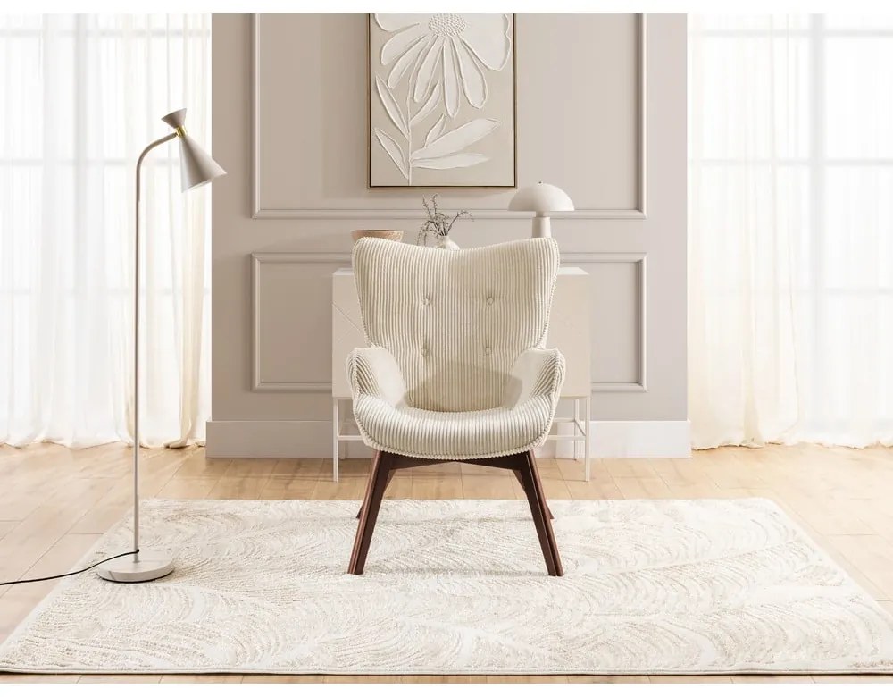 Бежово кресло от рипсено кадифе Niko – Ropez