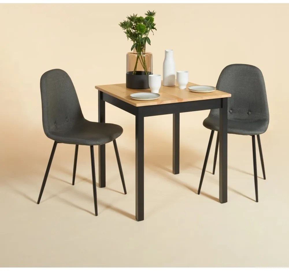 Комплект от 2 тъмно сиви трапезни стола Lissy - Bonami Essentials