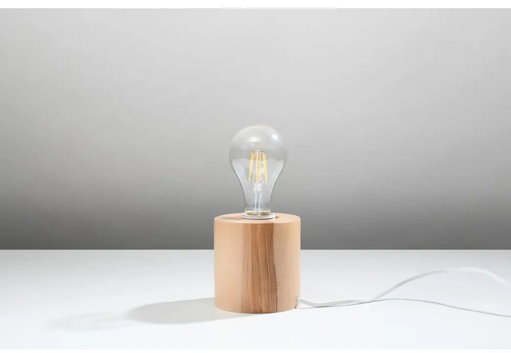 Дървена настолна лампа Elia - Sollux