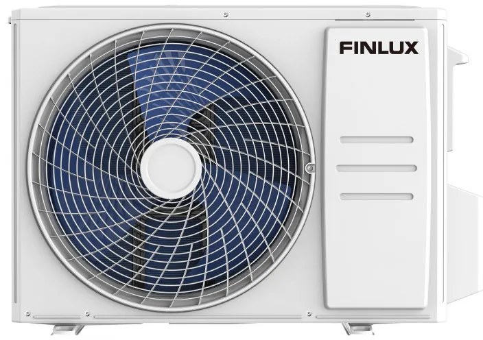 Инверторен климатик Finlux 24QUA58LIS, 24000 BTU, 55 м2, A+++, Wi-Fi, Нагревател на външно тяло, Плазмен филтър, 4D обдухване, Бял