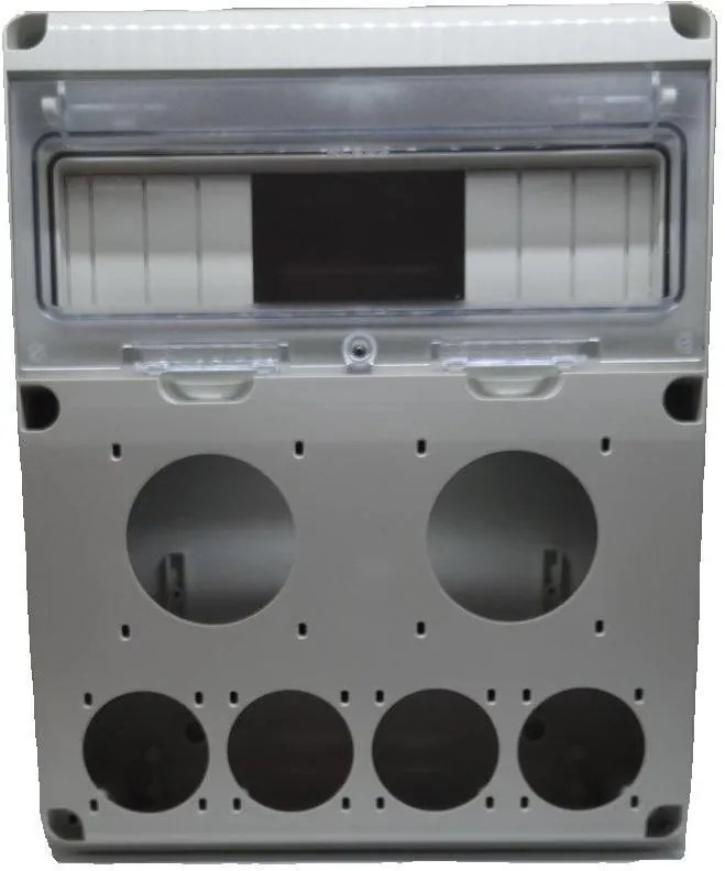 Scame Табло за индустриални контакти и DIN модули IP55, UV, серия Enerbox /11 DIN, 2х16-32A и 8хшуко/  - 633.2046