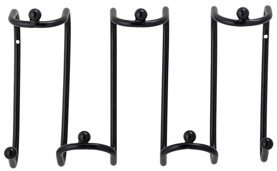 Черна метална стенна закачалка Maltha – Bloomingville