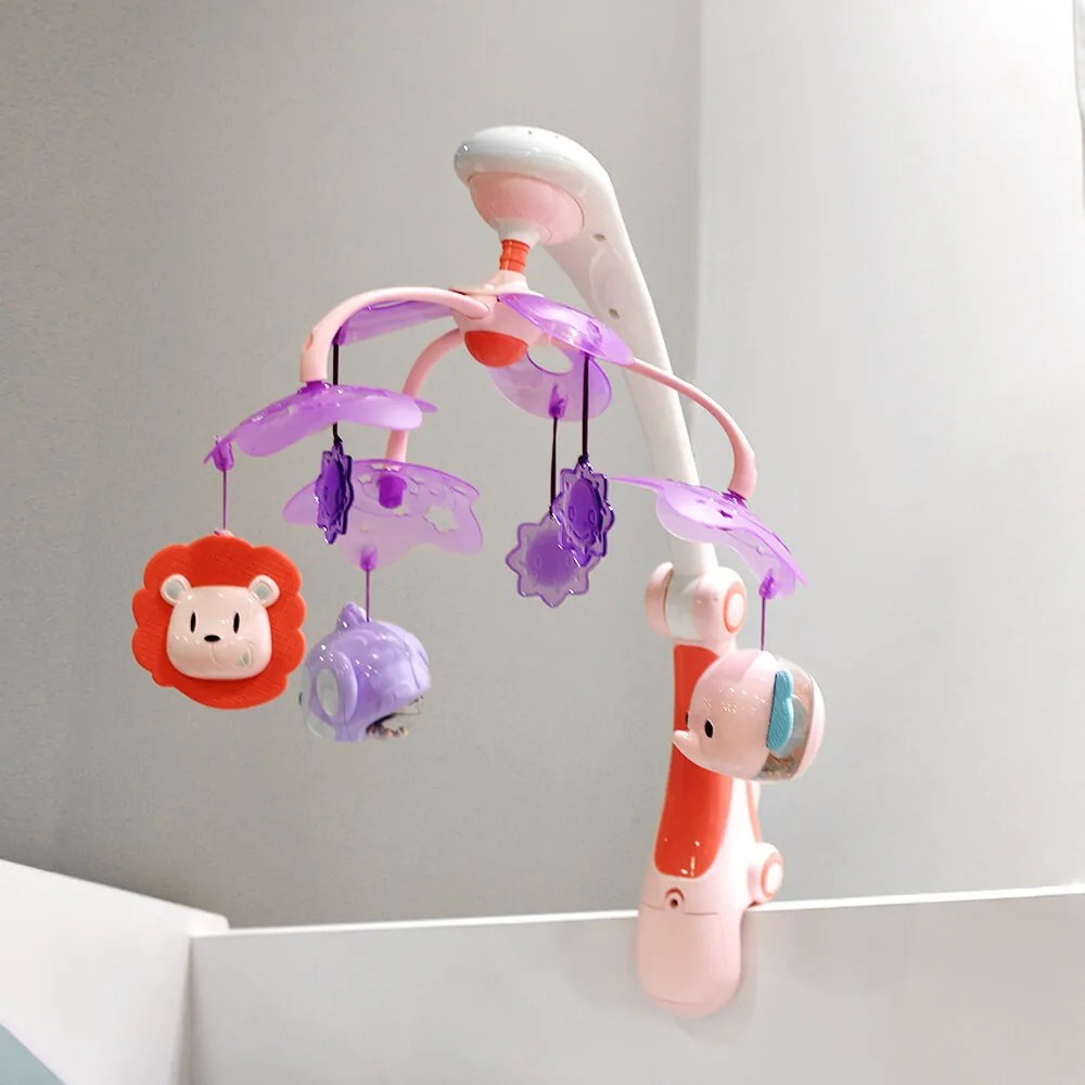 Музикален мобилен проектор Bebe Stars-Roz (2 τεμάχια)