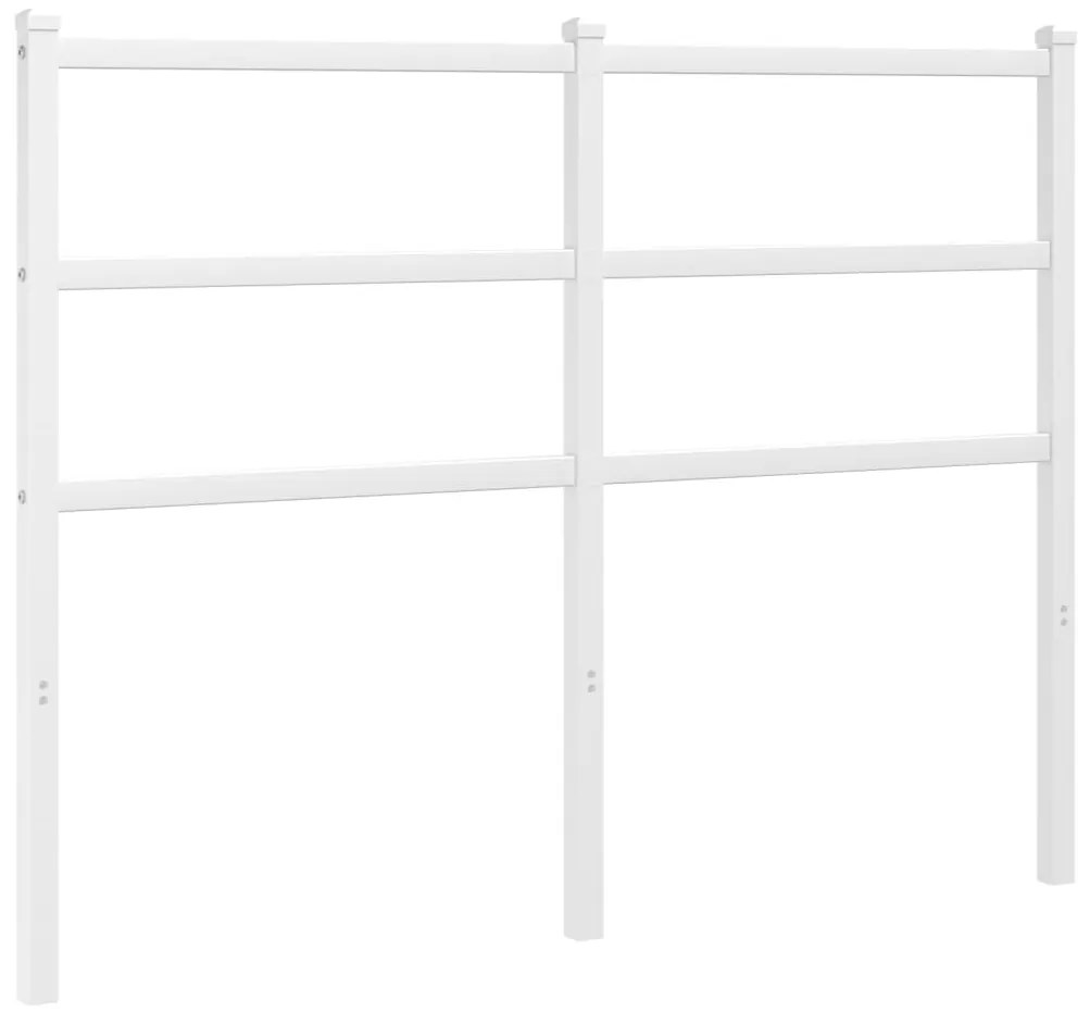 355445 vidaXL Метална резервна табла за легло, бяла, 120 см