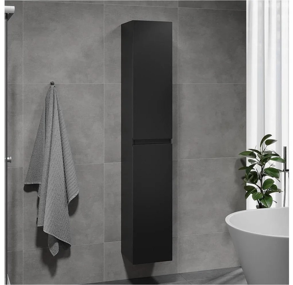 Шкаф за баня KENWOOD 186 см, черен