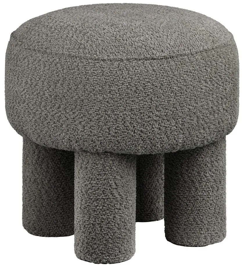 Тъмносива шенилова табуретка Canberra – House Nordic