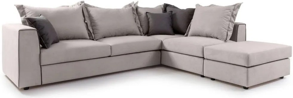 Ъглов диван Broadway-Екрю-Десен