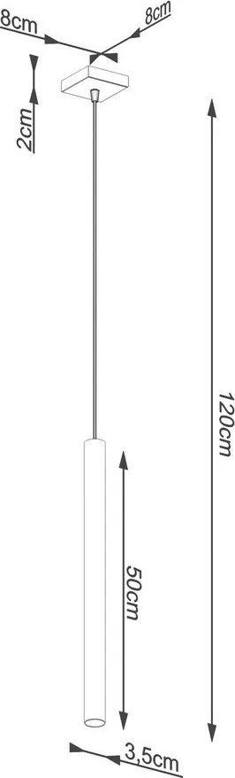 Сиво бетонно висящо осветително тяло Fideus – Sollux