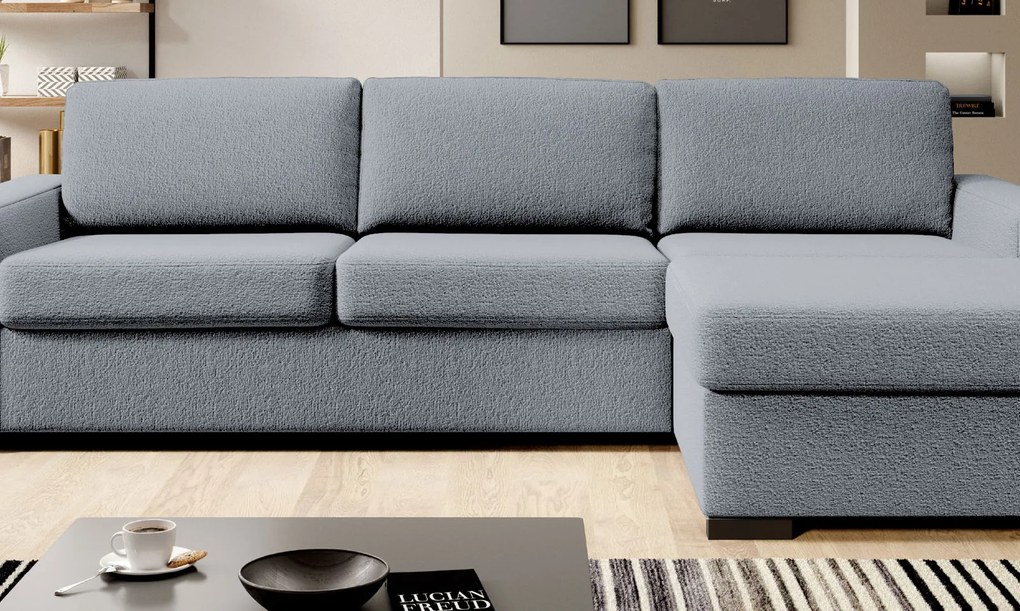 Ъглов Диван Орхидея-Сиво-Ляв