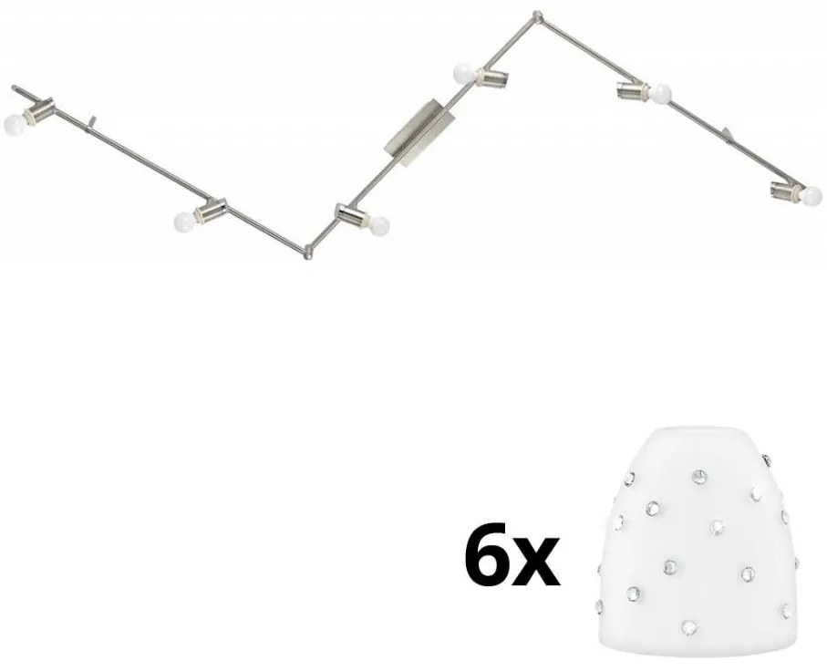 Eglo - LED точкови лампи MY CHOICE 6xE14/4W/230V хром/бяло