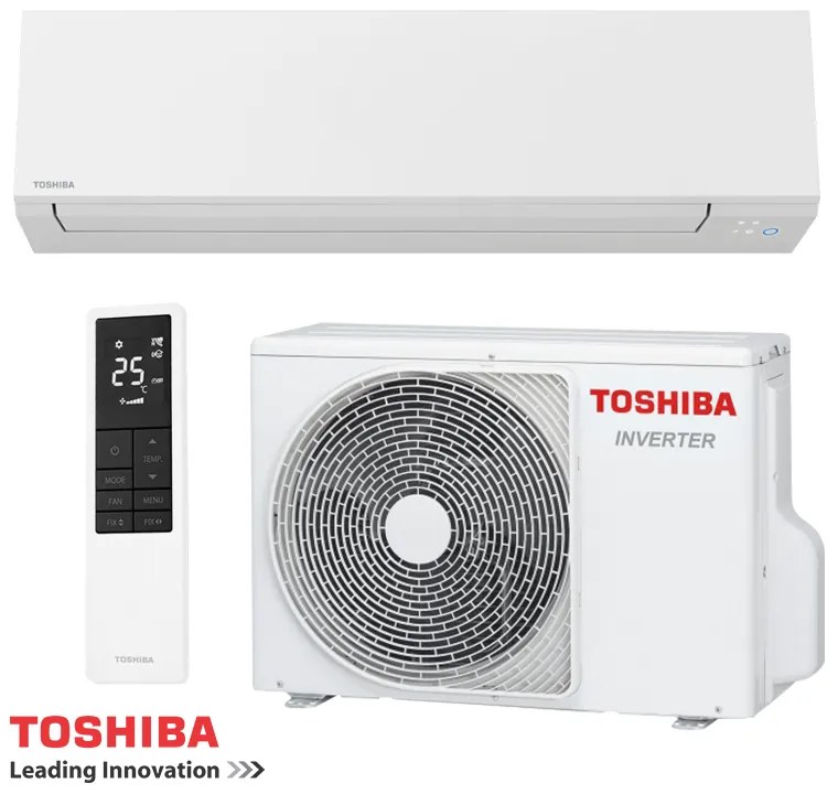Инверторен климатик Toshiba Shorai Edge RAS-B24G3KVSG-E + RAS-24J2AVSG-E1, 24000 BTU, 43 м2, А++, Wi-Fi, R-32, Бял