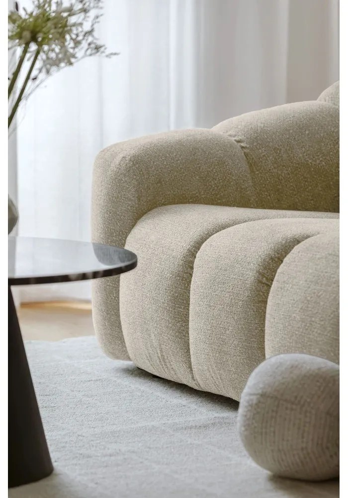 Бежов ъглов диван (ляв ъгъл/L форма) Shell – Miuform