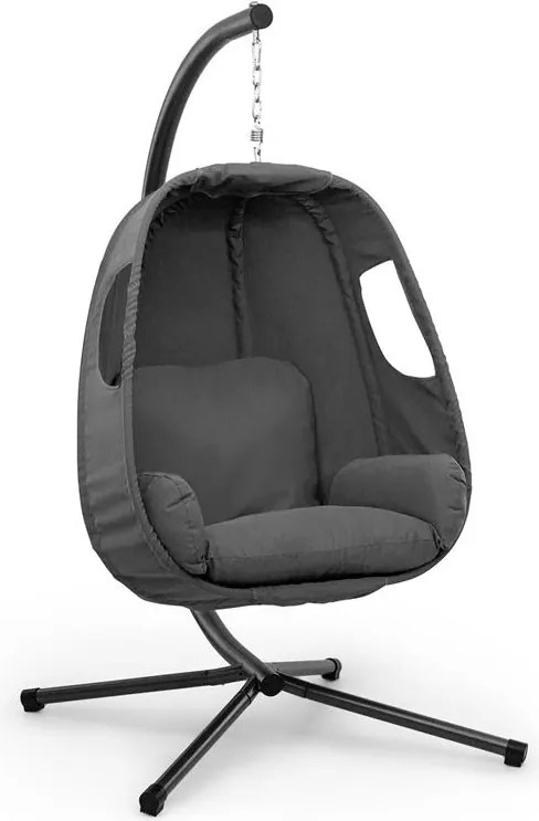 Blumfeldt Bella Donna, висящ стол, възглавница, 180 гр, полиестер, тъмно сив