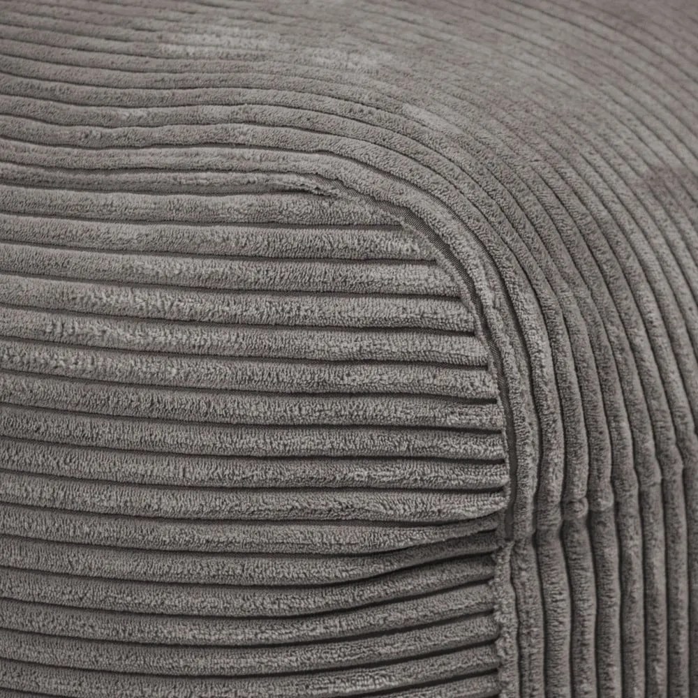 Пуф от рипсено кадифе в цвят горчица Plus 50 Lounge – SLOWDOWN