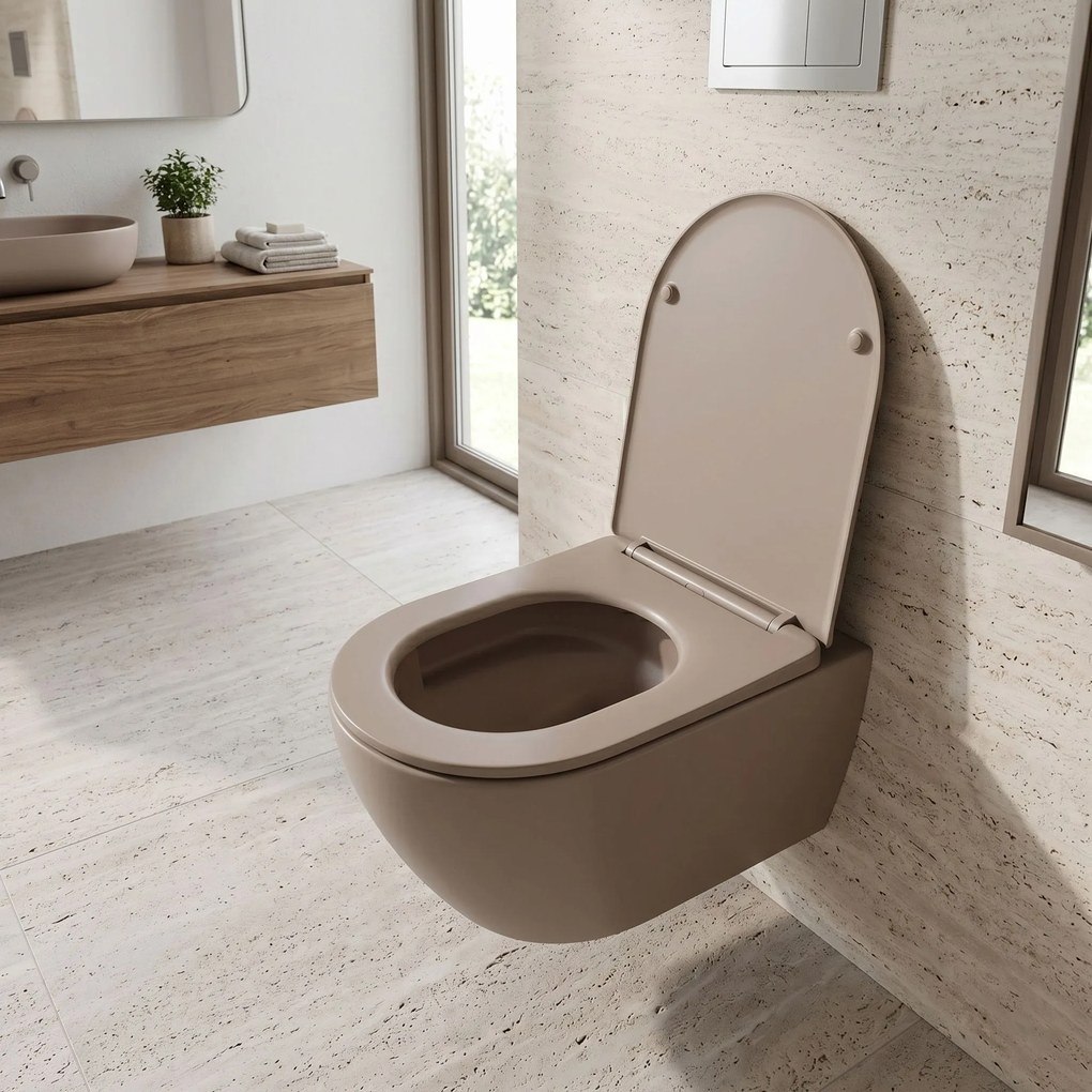 тоалетна чиния REA Focus Tornado Taupe