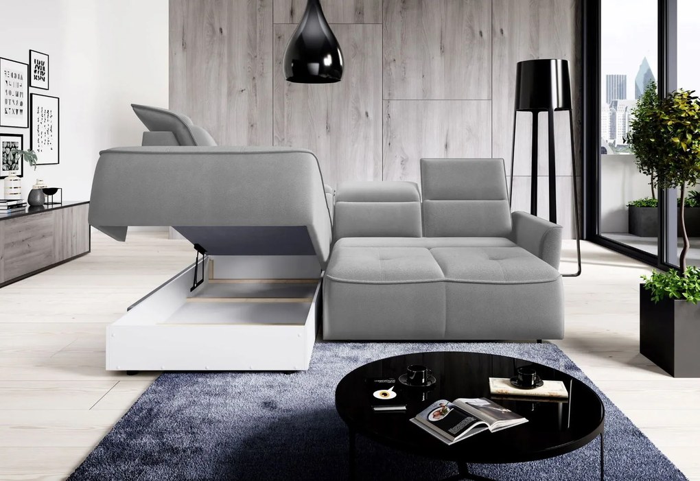 Ъглов диван Morello L-Magenta-Left