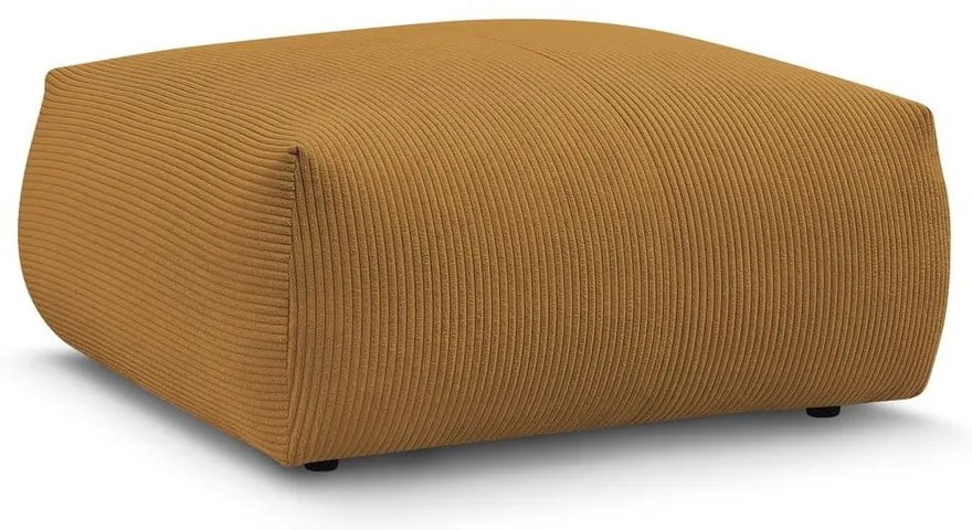 Жълта табуретка от рипсено кадифе Voltaire – Bobochic Paris