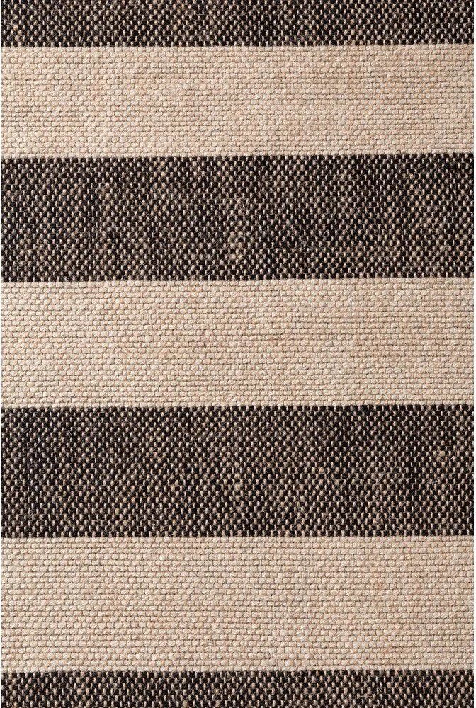 Черен/кремав двустранен/ръчно изработен ютен килим 120x170 cm Playa – Hanse Home