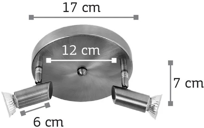 Спот за стена InLight 9075-2-Bronze