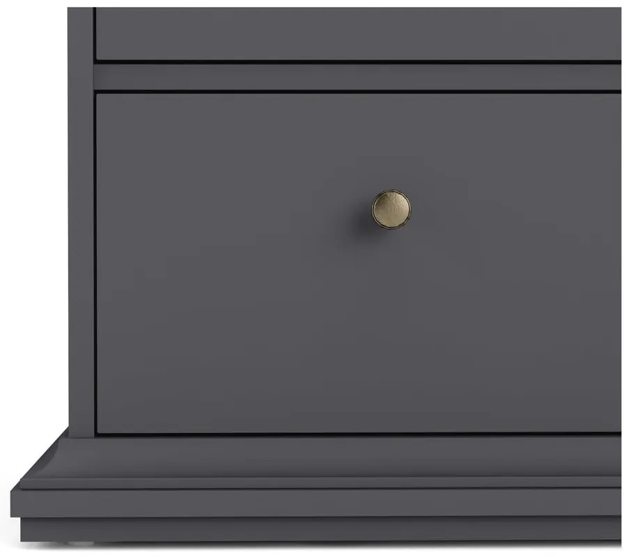 Сив нисък скрин 96x87 cm Paris – Tvilum