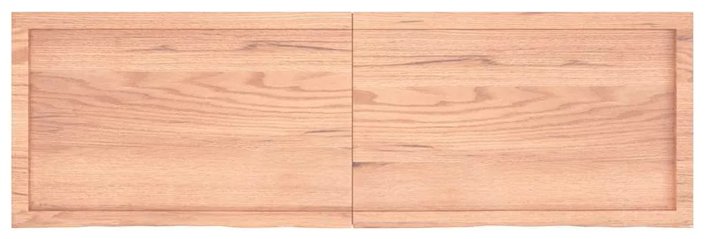 3156385 vidaXL Плот за маса светлокафяв 160x50x(2-4) см обработен масивен дъб