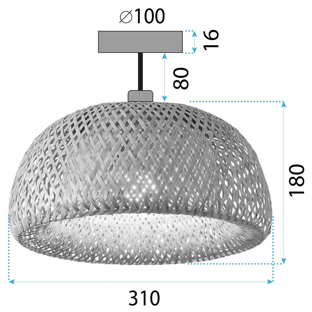 Плафон Bamboo APP1638-1CP