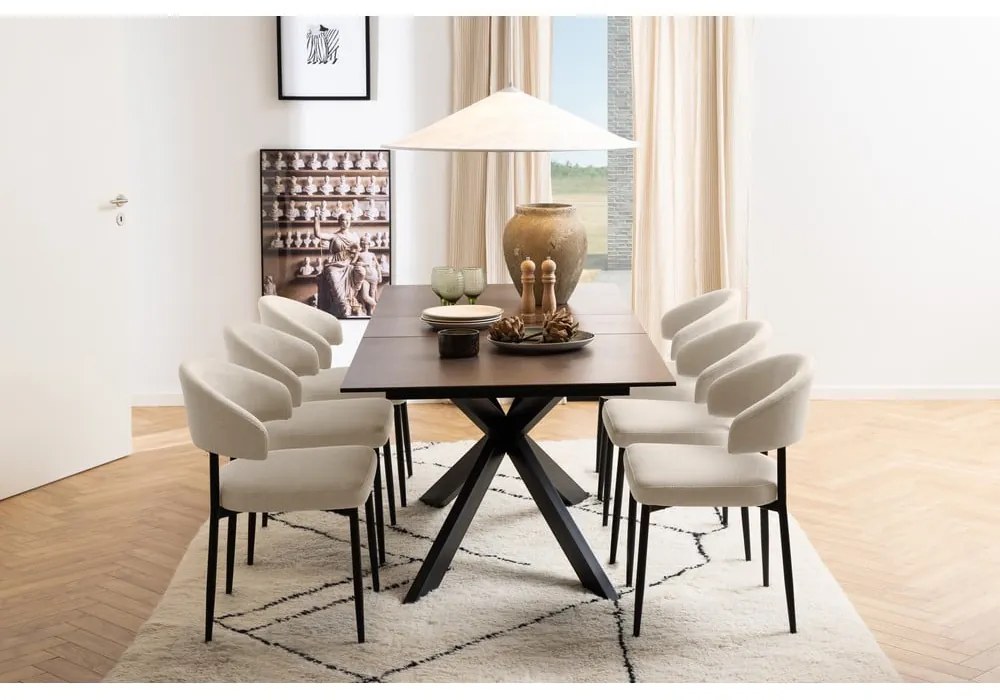 Керамична сгъваема маса за хранене 90x210 cm Irwine - Actona