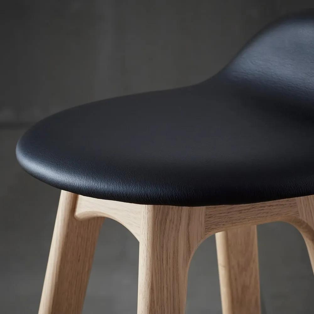 Въртящ се бар стол от естествена кожа 86 cm Buck - Hammel Furniture