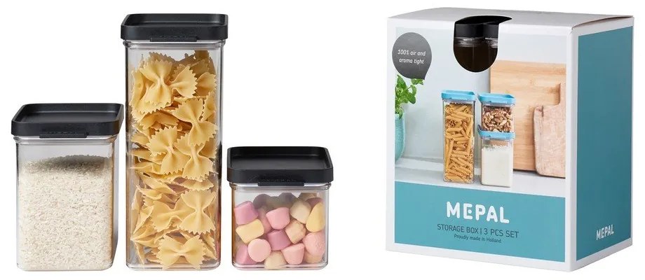 Кутии за храна в комплект от 3 бр. Omnia – Mepal