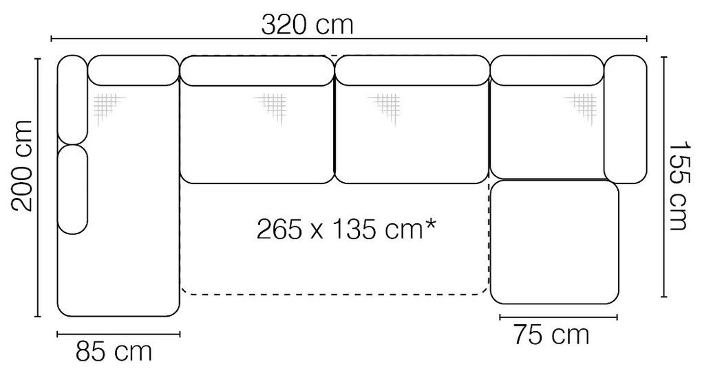 Ъглов диван Solus plus -Right-Mauro