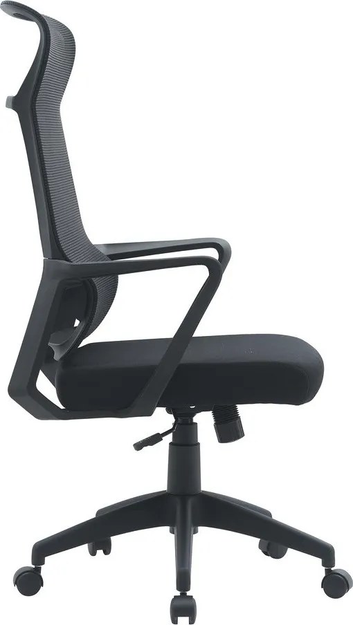 Черен тапициран офис стол Hoboken – Yes Everyday