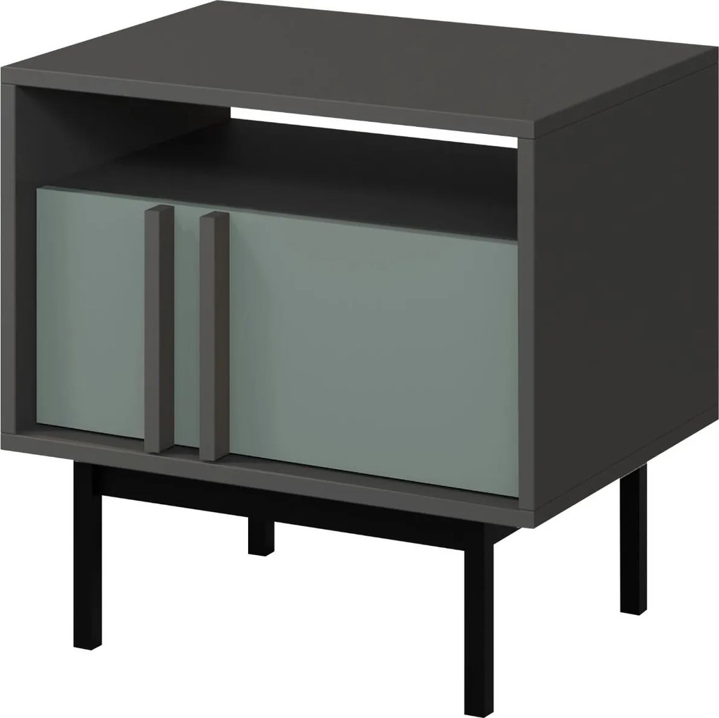 Нощно шкафче Alsy Reg-Тъмносив