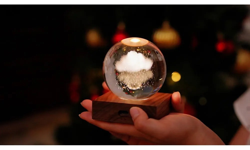 Тъмнокафява светлинна декорация с USB Amber – Gingko