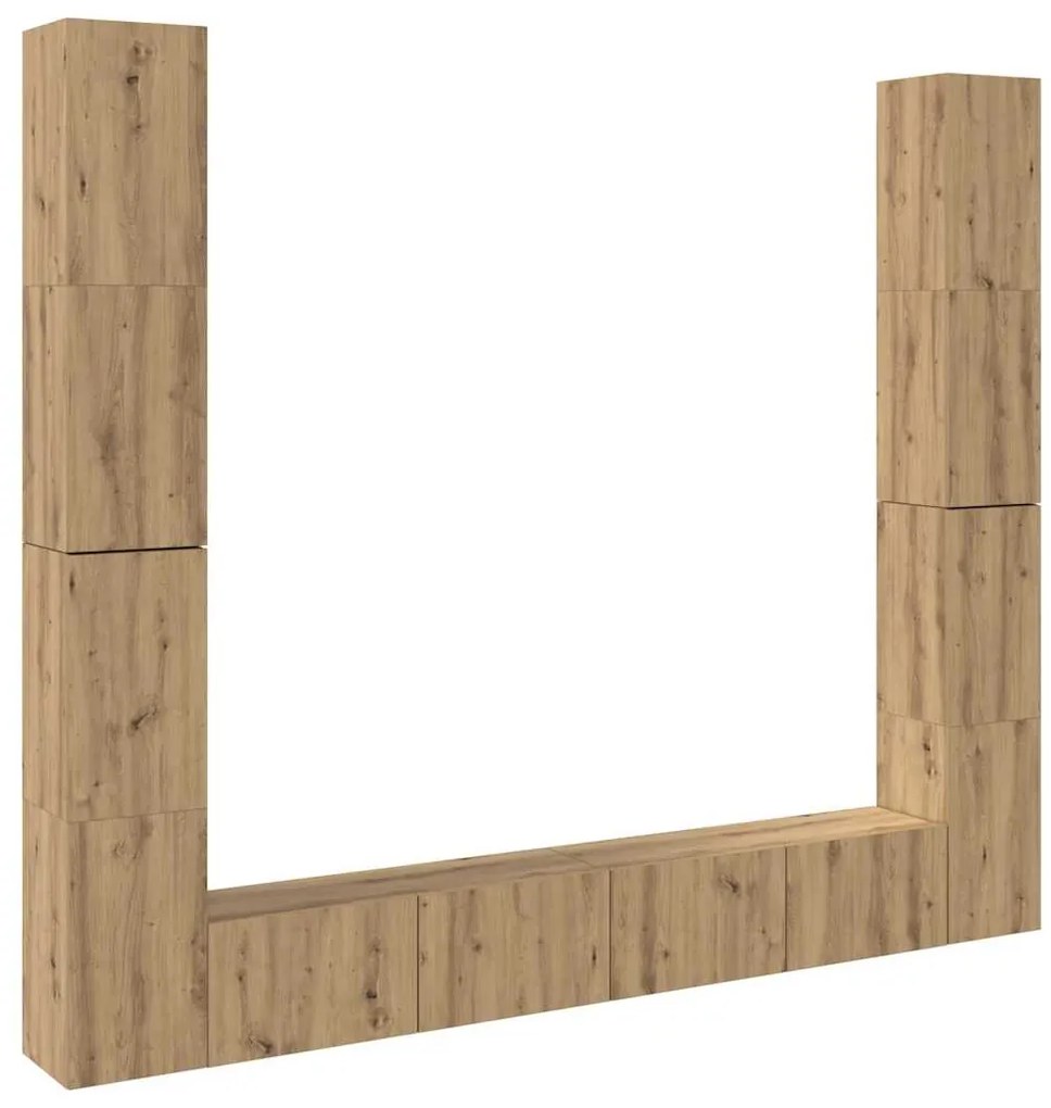 3328988 vidaXL Комплект от 6 части за стенен монтаж на телевизора