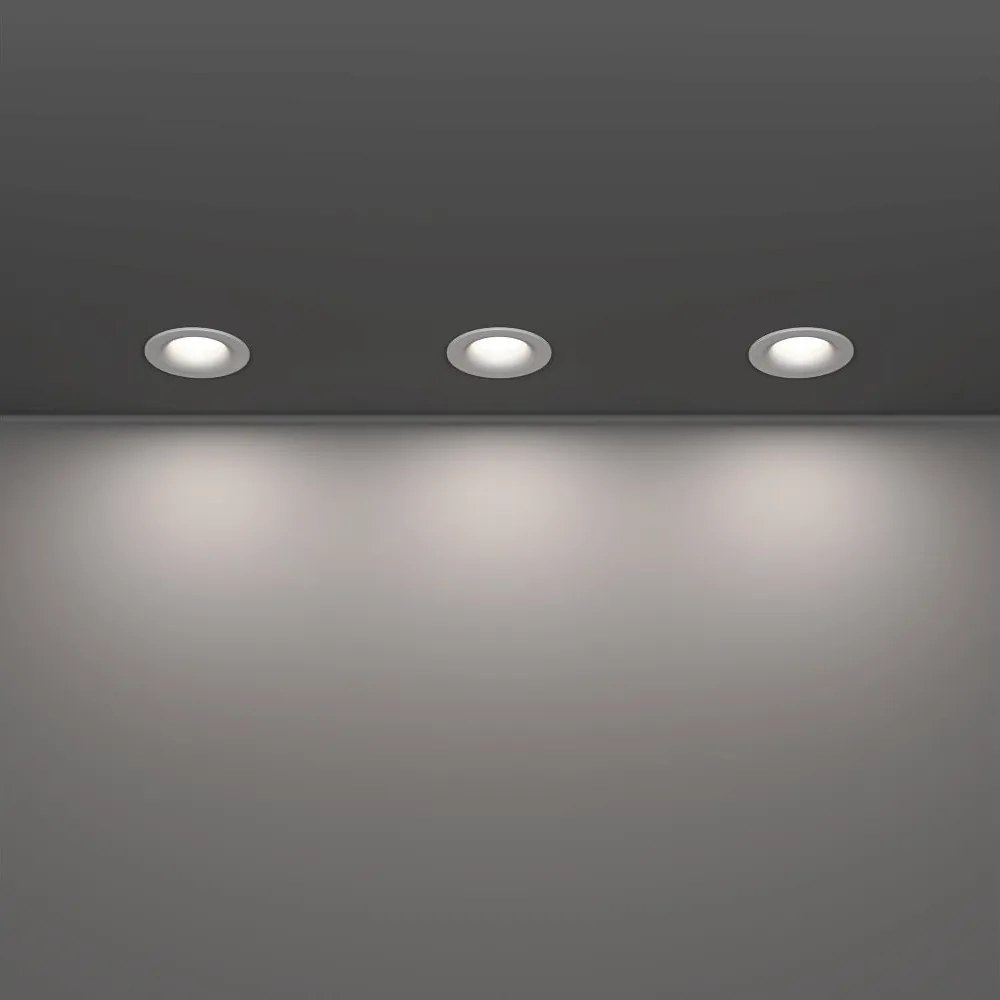 Eglo 902272 - комплект 3x LED вградени осветителни тела за баня SALABATE LED/4,9W/230V Ø8,8cm IP65 бели