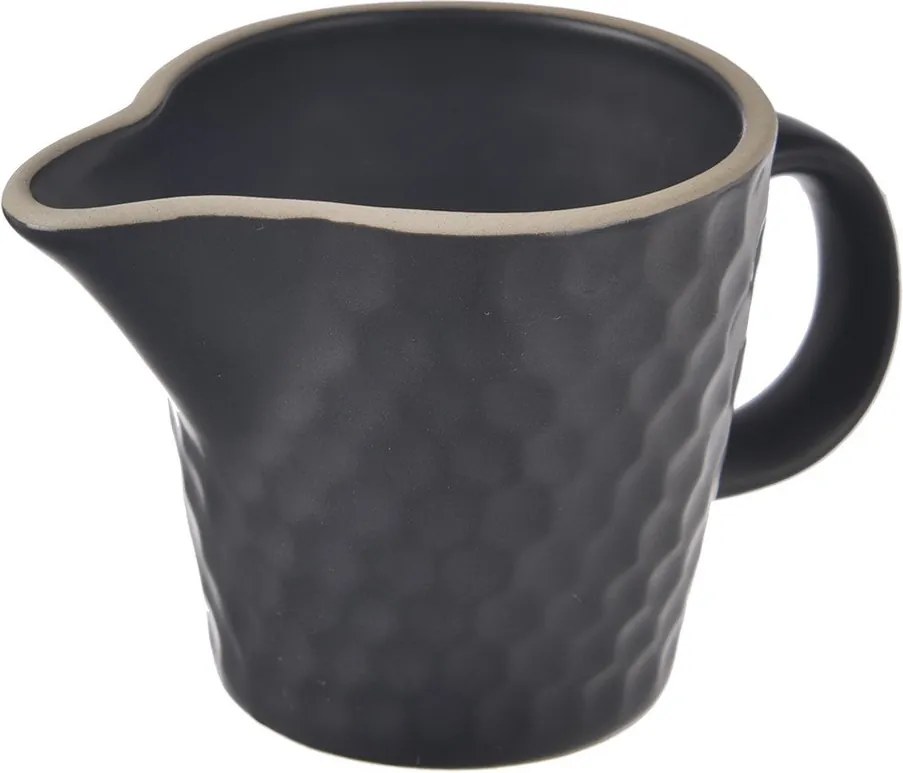 Черна керамична кана за мляко 100 ml Tea Time – Orion