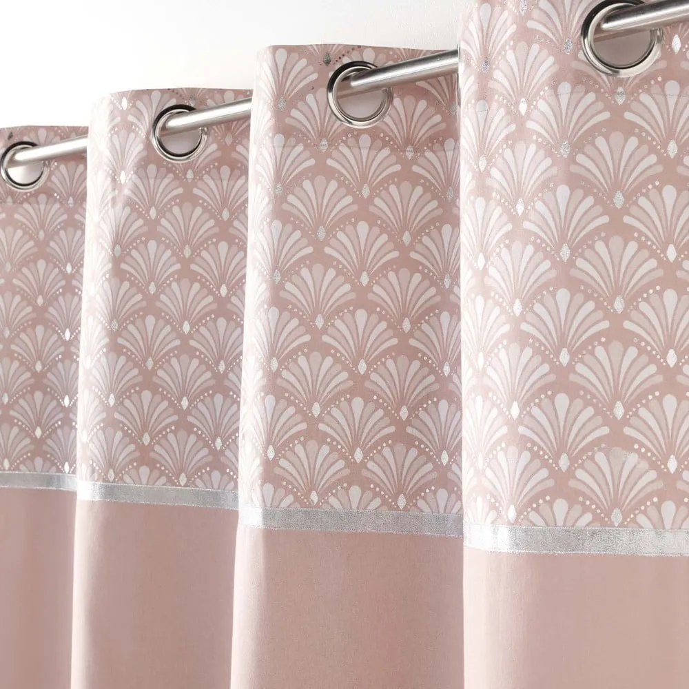 Светлорозово памучно перде 140x240 cm Artchic – douceur d'intérieur