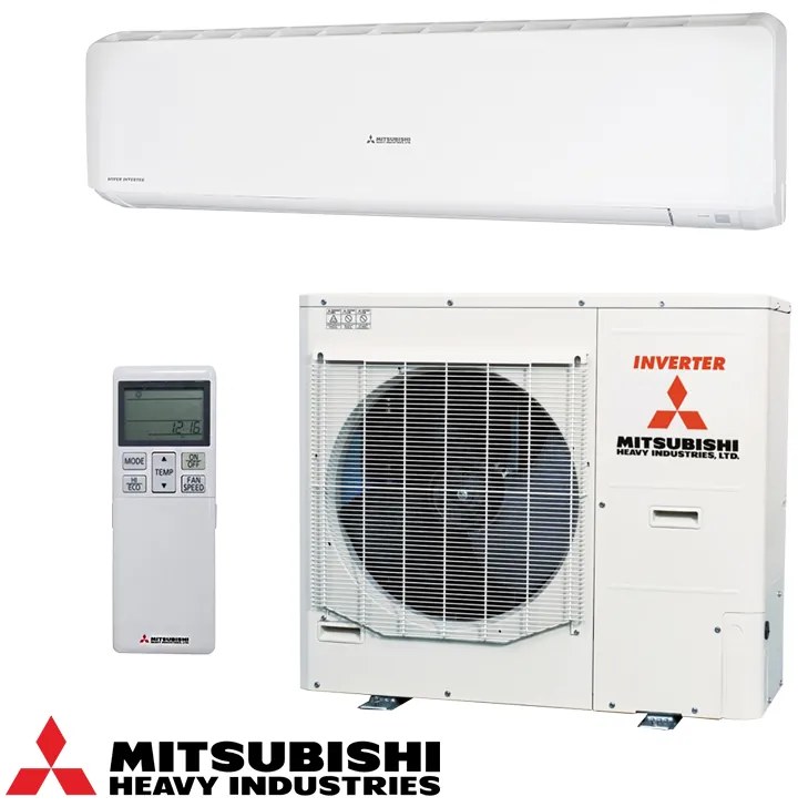 Инверторен климатик Mitsubishi Heavy Industries SRK100ZR-W/FDC100VNP, 34000 BTU, 69 м2, A++/A+, R-32, Бял