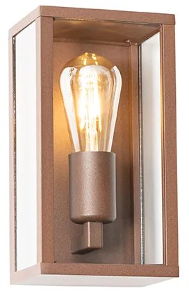 Индустриален стенен аплик ръждяво кафяв 26 см IP44 - Charlois