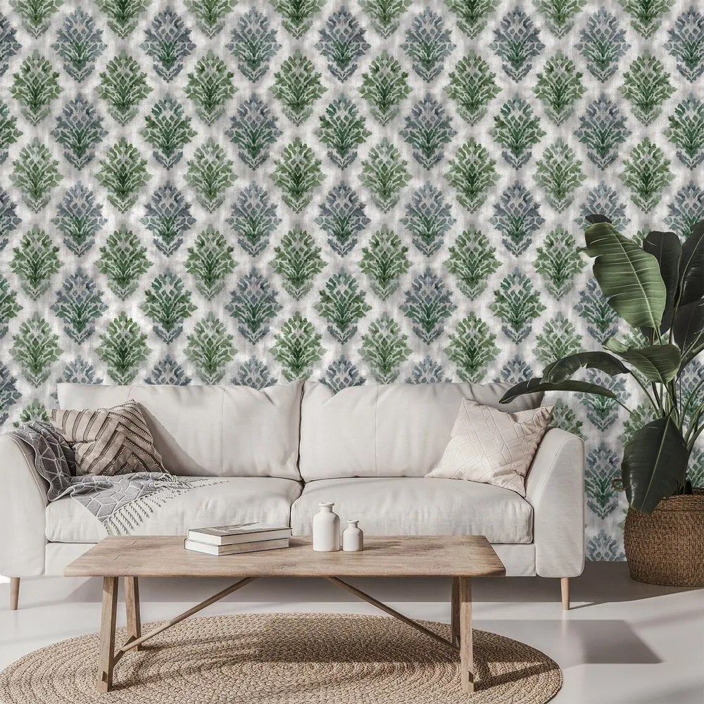 Фототапет – Зелени винтидж орнаменти