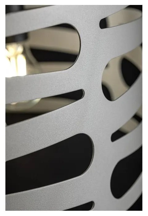 Сиво висящо осветително тяло с метален абажур Marisa – GTV