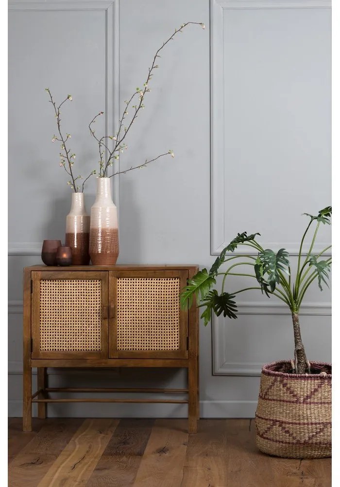 Кафяв скрин от мангово дърво 88x84 cm Nipas - Light &amp; Living