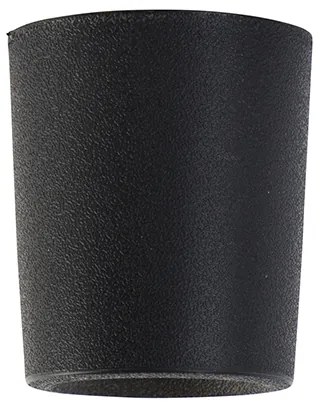 Модерен таванен прожектор черен с LED IP55 - Livia