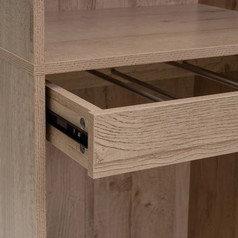 Отворен модулен шкаф от декор от дъб в естествен цвят 60x180x45 cm Modular – Casa Selección