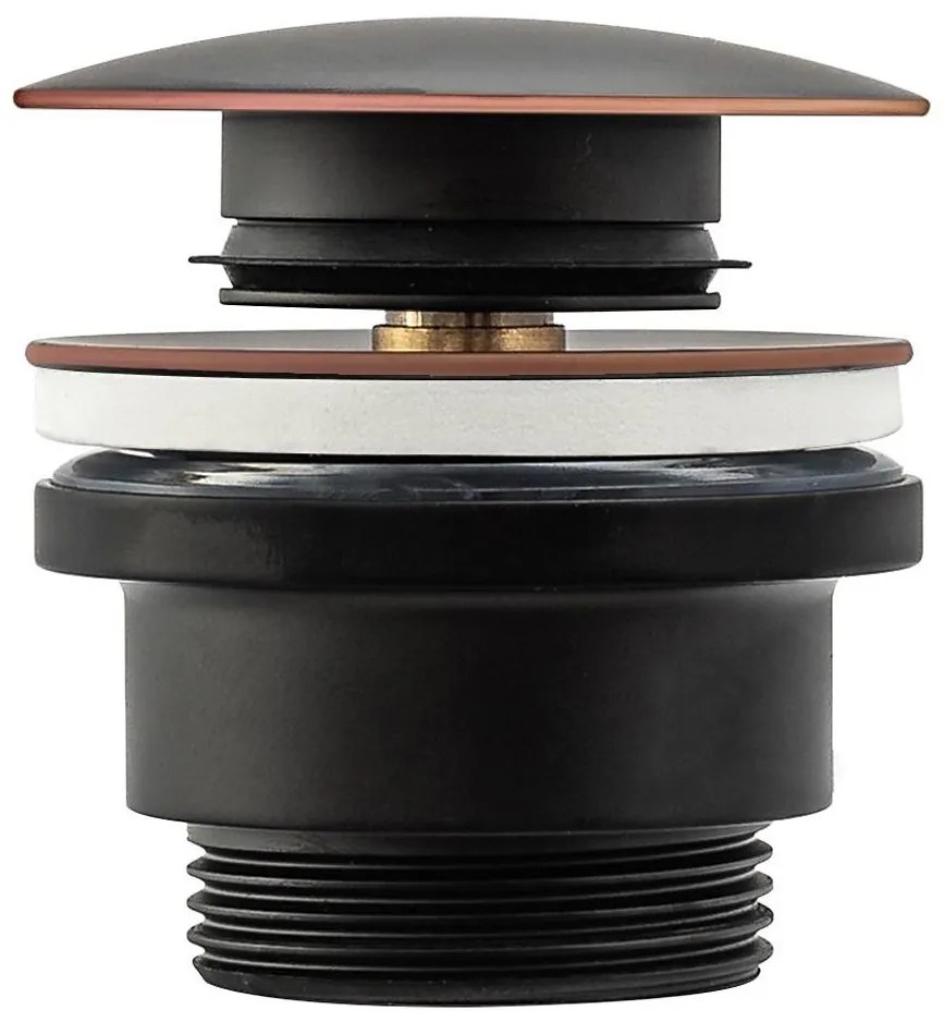 REA-A5218 - Слив за мивка CLICK-CLACK, Ø 6,4 см, черен