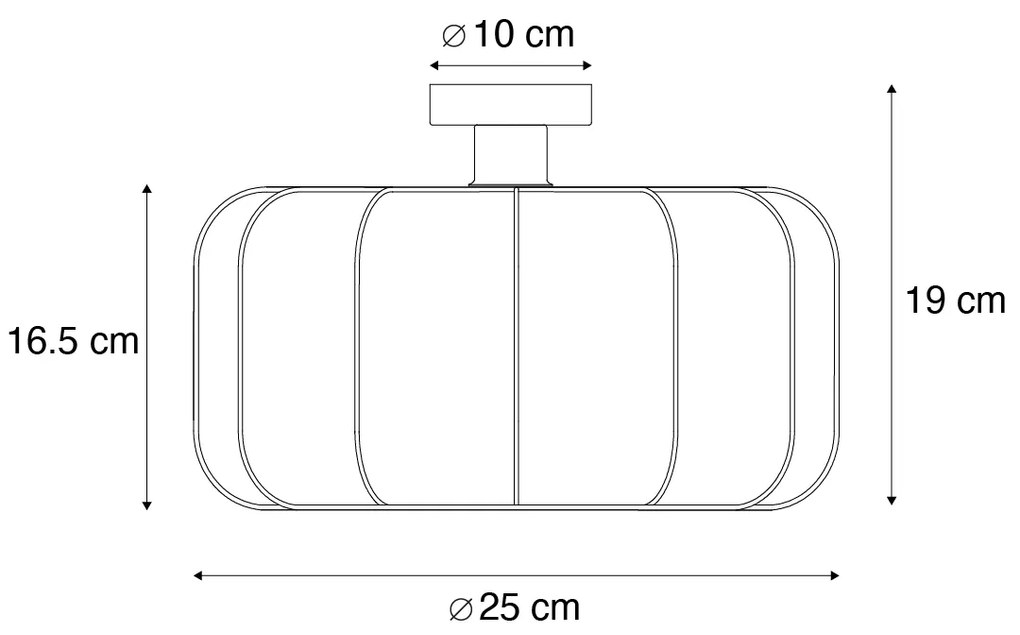 Japandi Плафон Бял 25см - Madleine